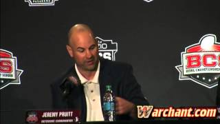 BCS PC FSU defensive coordinator Jeremy Pruitt Telvin Smith amp Lamarcus Joyner [upl. by Mcneil]