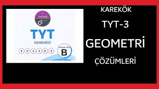 KAREKÖK 902403 TYT GEOMETRİ ÇÖZÜMLERİ [upl. by Ardnasirhc787]