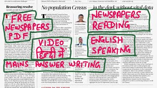 10 August 2024 English newspaper reading  English newspaper Kaise padhe  English Bolna sikhe [upl. by Anoblav]