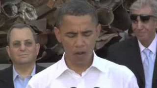 Barack Obama visits Sderot Israel [upl. by Alihs848]