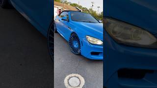 BMW 6 Convertible Wrapped on 22inch Staggered RoadForce Rims [upl. by Esinert]