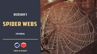 SpiderWeb tutorial with redshift CINEMA 4D TUTORIAL [upl. by Naibaf]