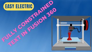 Lesson 14 Fully Constrained Text in Fusion 360 [upl. by Rausch679]