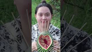 Survival Skills SIMPLE And Very USEFUL with water melon eel trap bushcraft outdoor camping [upl. by Eylk883]