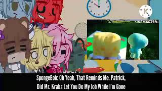 SpongeBob Characters React To Krusty Krab Pizza Is Disgusting [upl. by Ainod146]