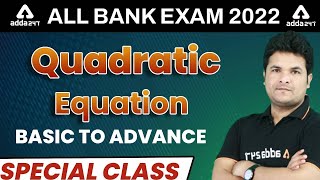 ESIC Recruitment 2022  Maths Classes  Quadratic Equation  SPECIAL CLASS  BY Shantanu Shukla [upl. by Inalaehak]