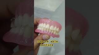 remove able denture 😁😁😁😁by ali dental ceramic artificialteeth dentist anteriorteeth toothed [upl. by Sral]