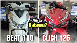 HONDA CLICK 125 V3 O HONDA BEAT 110 V3 ALIN ANG PIPILIIN MO ALIN ANG MAS SULIT BILHIN [upl. by Novak]