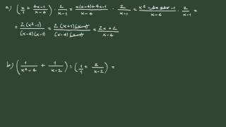 29 Operaciones combinadas con fracciones algebraicas [upl. by Rostand]