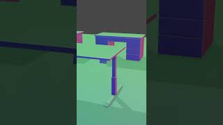 Desks Modeling Timelapse  Creating a Desks from Scratch blender 3d lowpoly digitalart [upl. by Deerc]