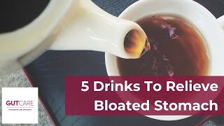 5 Drinks To Relieve Bloated Stomach  GUTCAREShorts [upl. by Maxentia]