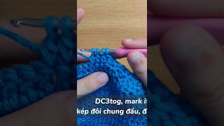 Double Crochet 3 together dc3tog shorts crochet easycrochet [upl. by Odnolor]