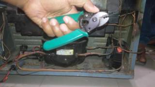 how to repair a ffridge  how to vacuum and gas charge a refrigerator part 1 [upl. by Acsot]