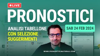 🔴 LIVE Pronostici Naturali ⚽ Betting Calcio Suggerimenti Domani Sabato 24 Febbraio 2023 [upl. by Bisset861]