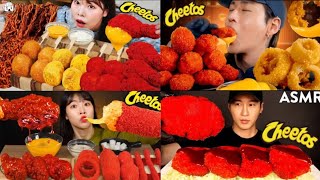 ASMR MUKBUNG Eating Spicy Cheetos Chicken Challenge asmr mukbung eatingshow viral shorts [upl. by Yendirb]