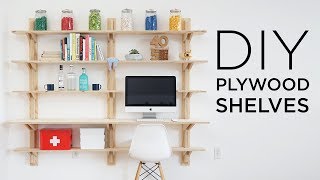 DIY Plywood Shelves [upl. by Faina986]