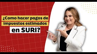 ¿Como hacer pagos de impuestos estimados en SURI Departamento de Hacienda [upl. by Maye]