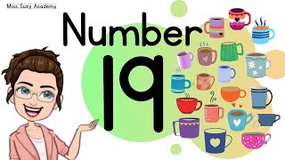 NUMBER 19  TEACHLEARN THE NUMBER NINETEEN  Introduction and Revision [upl. by Ydac]