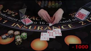 Blackjack Card Counting Practice 6000 [upl. by Icyaj790]