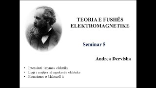 Teoria e Fushës Elektromagetike Seminar 5 [upl. by Tema]