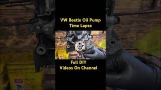 VW Beetle How To Oil Pump Time Lapse  VW Beetle Engine Work  VW Baja Bug  shorts short vwbug [upl. by Imeka]