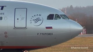 Aeroflot A330300 take off rwy23 at Geneva Cointrin GVALSGG [upl. by Meridel]