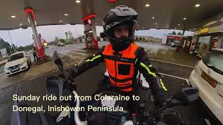 Exploring Ireland co Donegal Inishowen Peninsula on my CFmoto 800MT [upl. by Nahsaj]