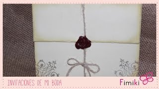 Invitaciones de mi boda [upl. by Ahsikan]