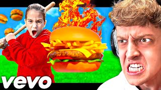 Ich REAGIERE auf BURGERPOMMES 2 DISSTRACK von KLEINER JUNGE😡 wütend [upl. by Eiblehs65]