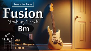 Smooth Fusion Guitar Backing Track in B minor [upl. by Packer]