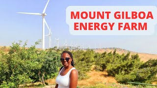 ISRAEL Lets visit MOUNT GILBOA Renewable Energy Wind Farm  King Saul Mount [upl. by Akenal275]