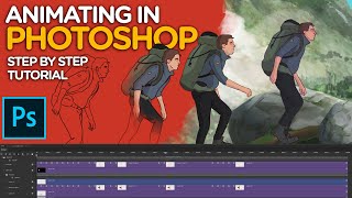 Animating in Photoshop  Step by Step Tutorial [upl. by Esina]