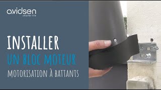 Comment installer 1 bloc moteur dune motorisation battante 24V Avidsen [upl. by Eicyaj865]