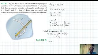 F12–36 Kinematics of a Particle Chapter 12 Hibbeler Dynamics Benam Academy [upl. by Kcir803]