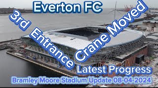 Everton FC Bramley Moore Stadium Update 08042024 [upl. by Eecart706]