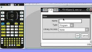 TINSpire Quick Tip 35  Creating a Program [upl. by Nylicaj340]