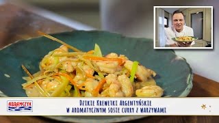 Dzikie Krewetki Argentyńskie w aromatycznym sosie curry z warzywami [upl. by Ramma]