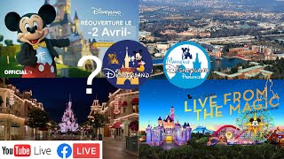 🌍LIVE 🖥 REPORT RÉOUVERTURE DISNEYLAND PARIS  ACTU DISNEY PARCS  DISNEY  📱🖥 ET DU DÉBAT 📣 [upl. by Dzoba361]