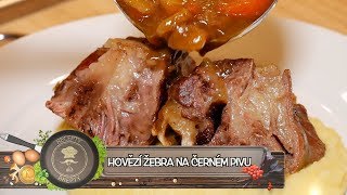 Hovězí žebra na černém pivu  Beef ribs on beer [upl. by Jacy]