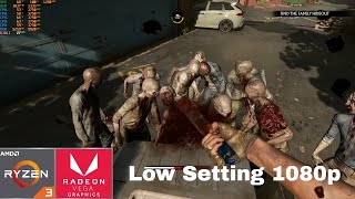 OVERKILLs The Walking Dead on Ryzen 3200G 2x4Gb with Radeon Vega 8 Low Setting 1080p [upl. by Attennhoj]