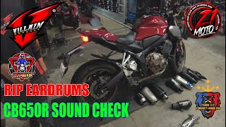 CB650R Villain Sound Check [upl. by Banwell]