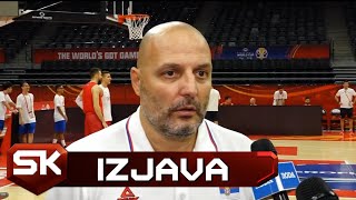 Aleksandar Đorđević pred meč Srbija  Italija na Mundobasketu  SPORT KLUB KOŠARKA [upl. by Messing917]