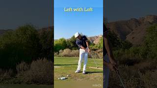 Here I’m practicing swinging “left with loft” golf golftips miracleswing ott [upl. by Idram]