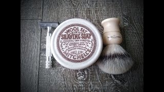 New Mitchells Wool Fat TallowFree  Edwin Jagger STF Synthetic XL  SOTD [upl. by Meensat]