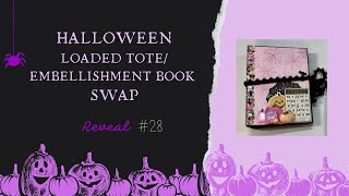 Halloween Loaded Tote Embellishment Book Swap Reveal 28 By Sarah [upl. by Newmann]