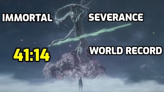 Sekiro Immortal Severance Speedrun in 4114 World Record Glitchless [upl. by Wetzell12]