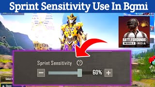 How To Use Sprint Sensitivity In Bgmi  How To Explain Sprint Sensitivity In Bgmi [upl. by Moise]