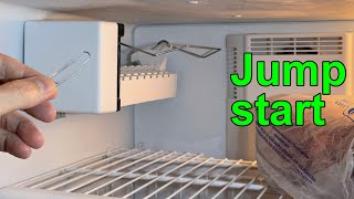 Ice maker not making ice troubleshooting jumper test cycle [upl. by Wise]