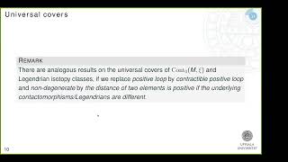 A Metric on the Contactomorphism Group of an Orderable Contact Manifold  Lukas Nakamura [upl. by Eidnalem]