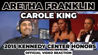 Aretha Franklin honors Carole King  2015 Kennedy Center Honors  First Time Reaction [upl. by Hacker]